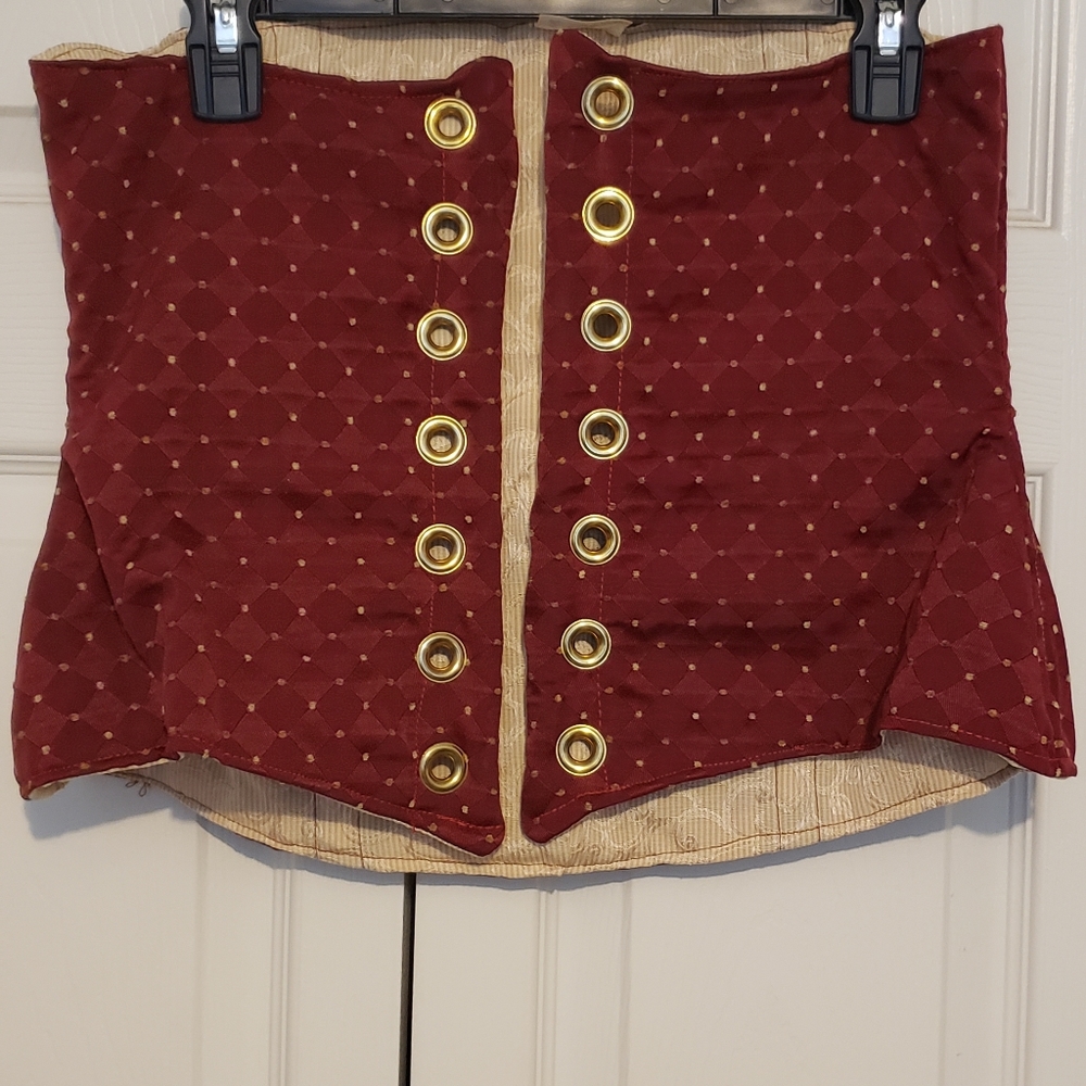 Damsel in this Dress 31 inch  Wench corset in berry jam, Made in USA